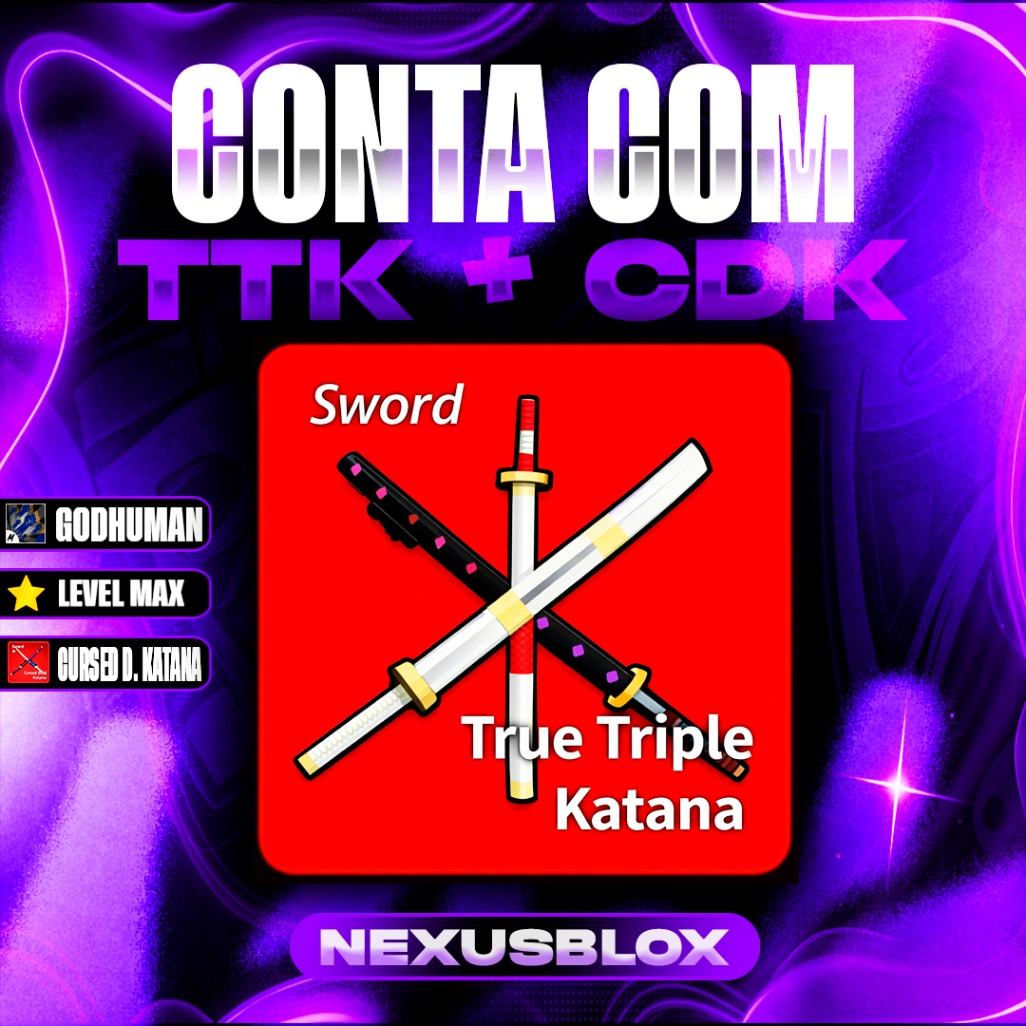 ⚔️  CONTA COM TTK + GODH + LVL 2800 + ITENS RANDOM