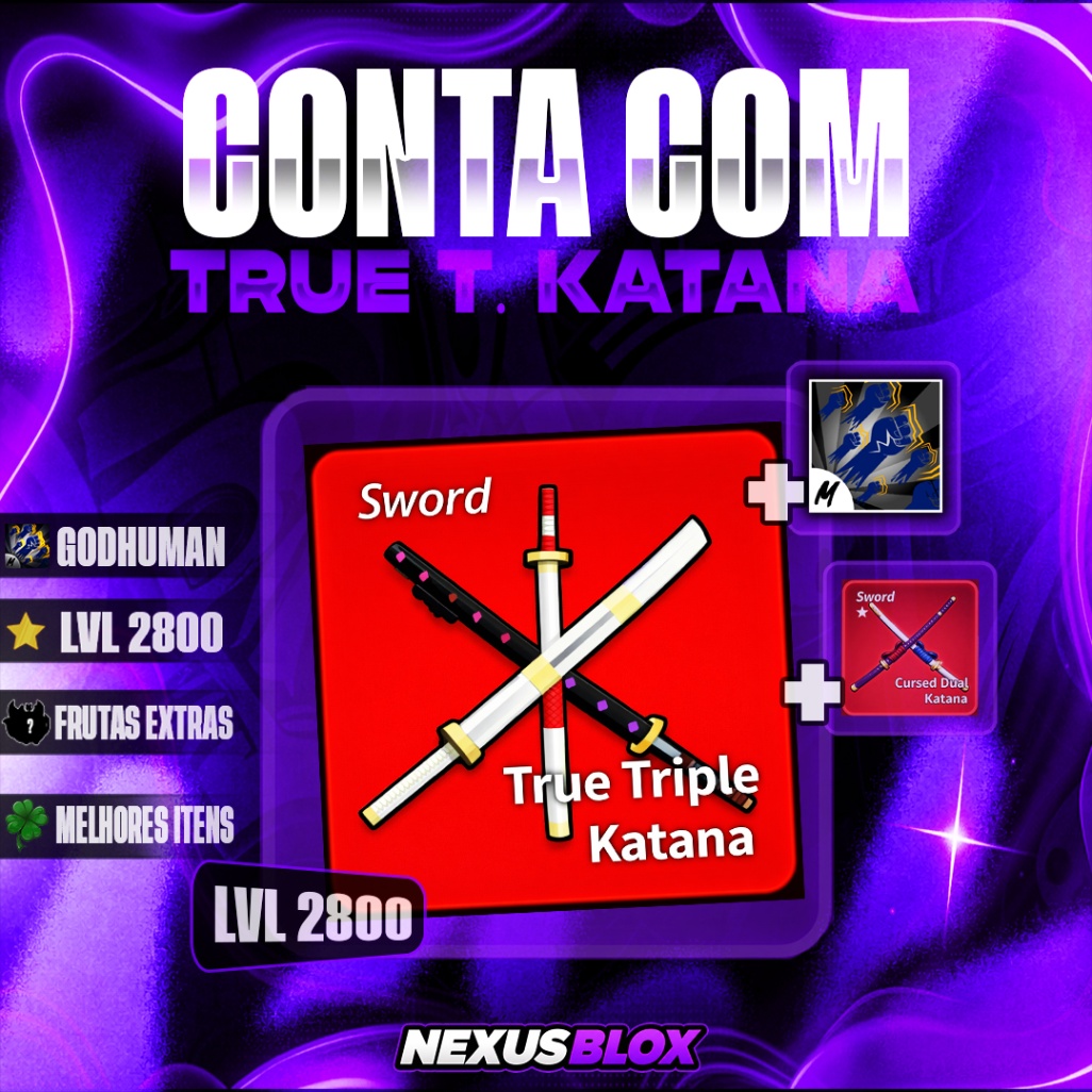 ⚔️  CONTA COM TTK + GODH + CDK + LVL 2800 + ITENS RANDOM