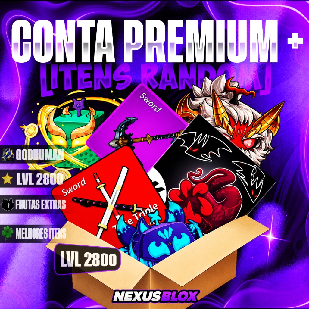 ⭐ CONTA PREMIUM PLUS + ITENS ALEATORIOS + CDK + GODH + LVL 2800 + ITENS RANDOM