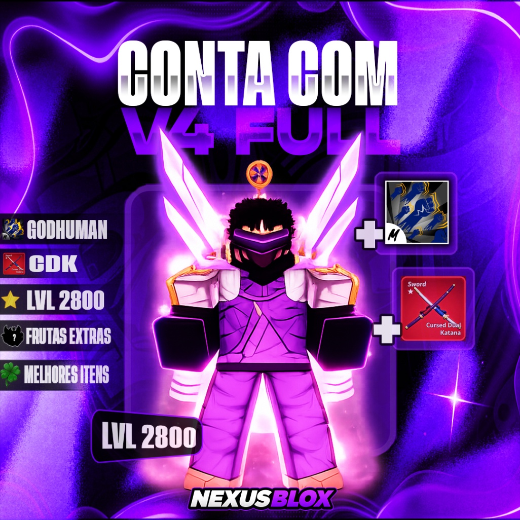 🤖CONTA COM CYBORG V4 FULL + GODH + CDK + LVL 2800 + ITENS RANDOM