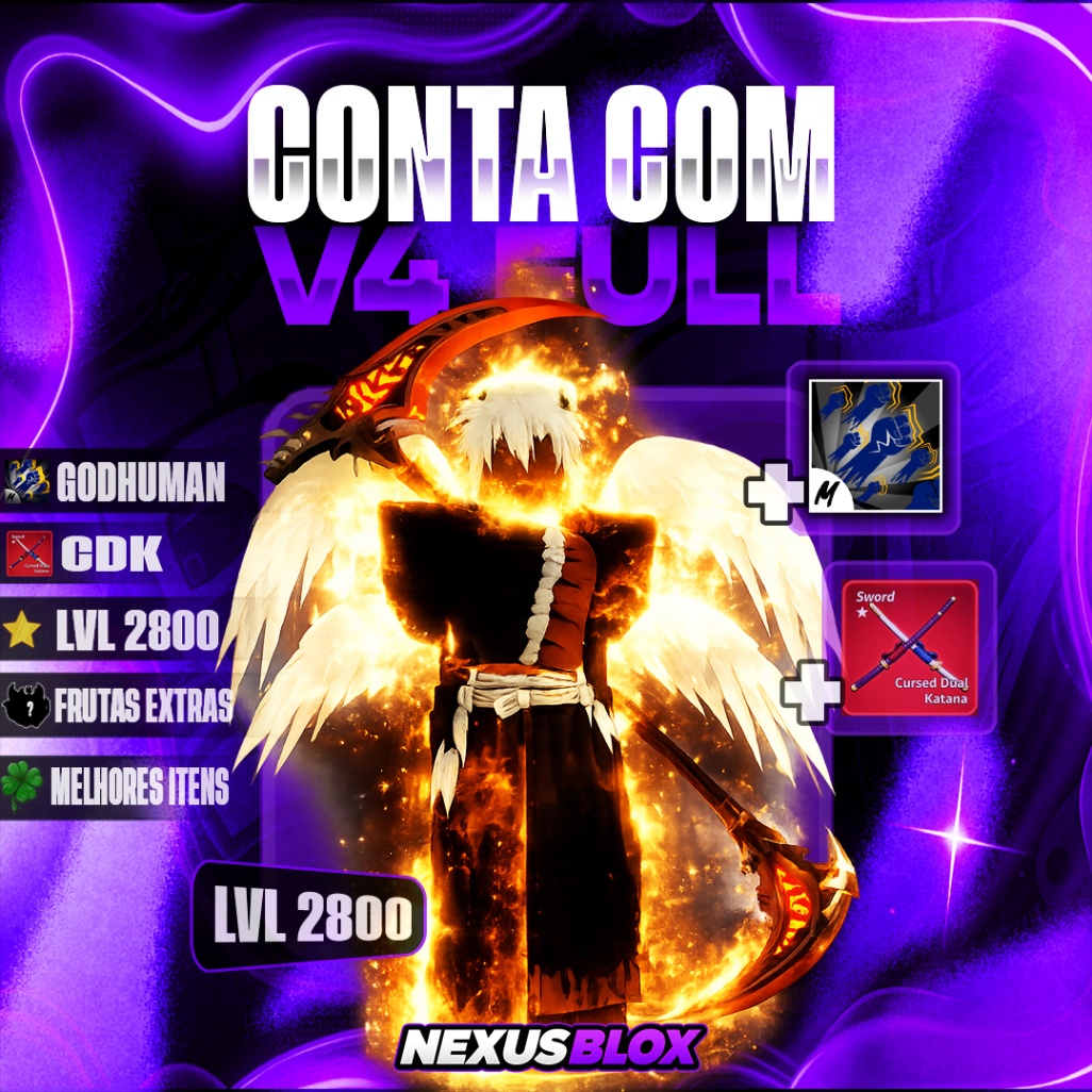 🪽CONTA COM ANGEL V4 FULL + GODH + CDK + LVL 2800 + ITENS RANDOM